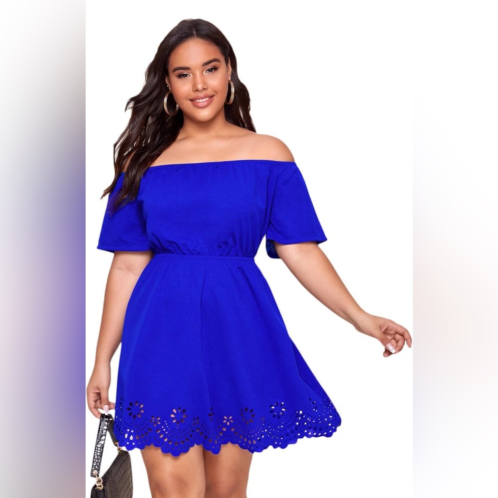 Romwe off the shoulder mini dress